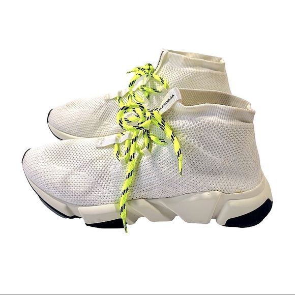 BALENCIAGA Lace-up Knit Sock Speed Trainers - Picture 5 of 12